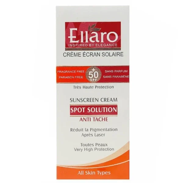 کرم ضد آفتاب ضد لک اسپات سولوشن SPF 50 الارو حجم 40 میلی لیتر