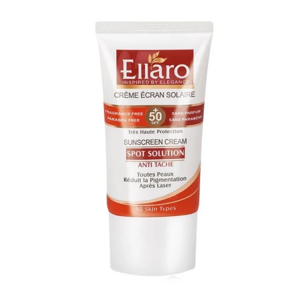 کرم ضد آفتاب ضد لک اسپات سولوشن SPF 50 الارو حجم 40 میلی لیتر - Image 2