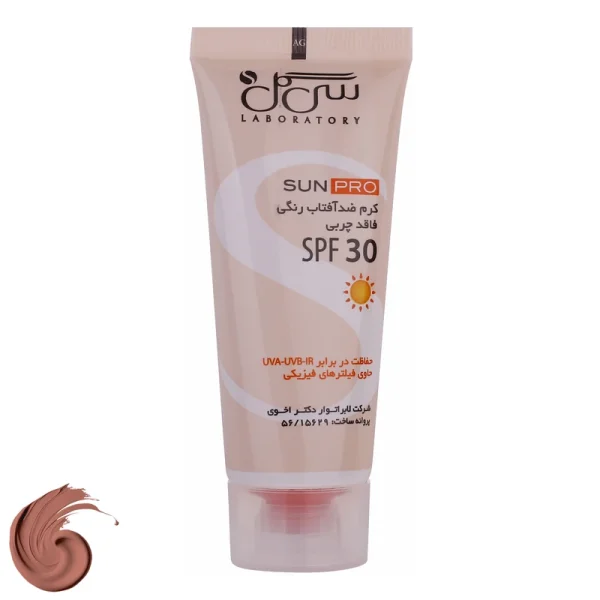ضد آفتاب رنگی فاقد چربی سی گل SPF30 مناسب پوست های چرب و معمولی ۴۰ میلی لیتر