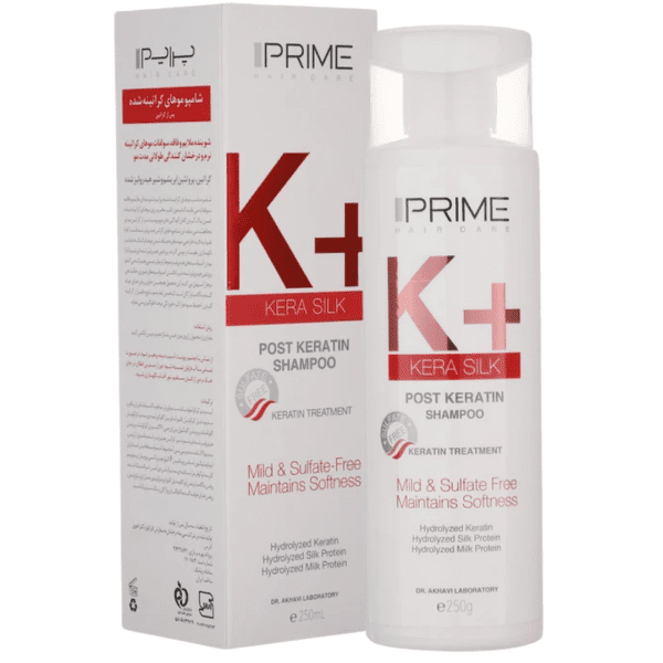 شامپو موهای کراتینه شده K+ پرایم